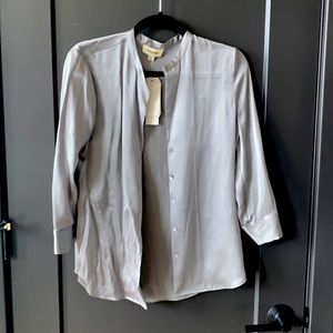L’Agence silver 3/4 blouse